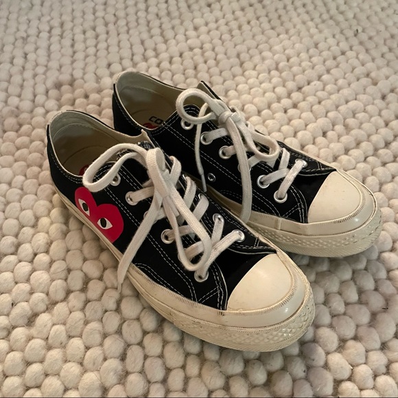 [SOLD] Comme des Garçons Converse Black - Gently Worn - Picture 4 of 4